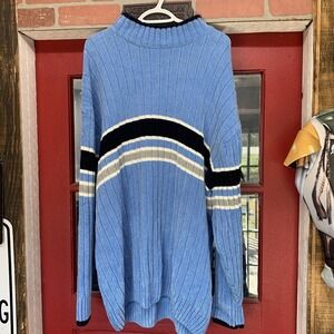 Bare Fox urban gear Sweater 2XL VTG Y2k Blue Baggy Oversized‎